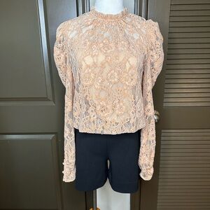 WAYF | Lace & Velvet Body Suit